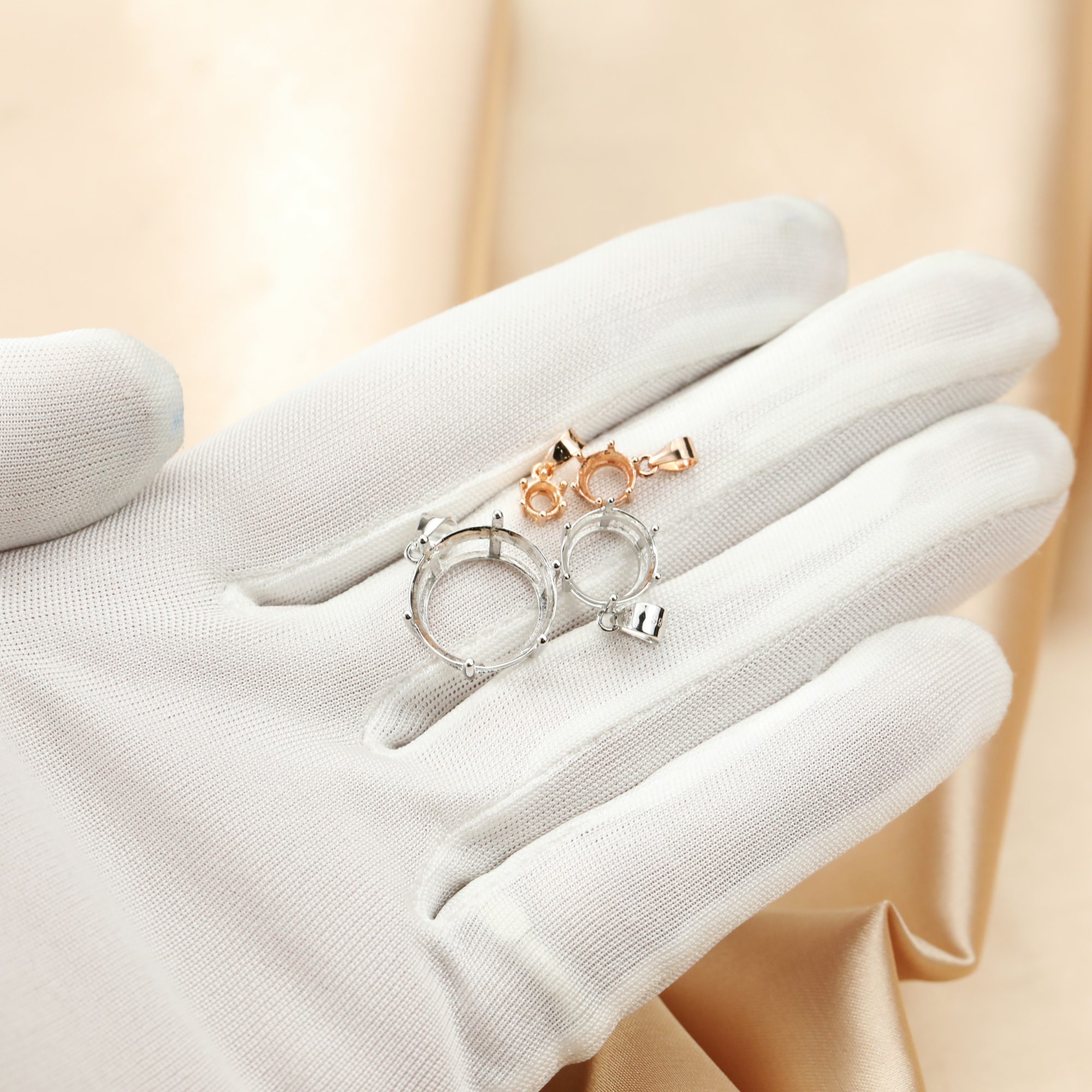 3-20MM Round 6 Prongs Pendant  - Bezels Set Pendant ulasan dan harga