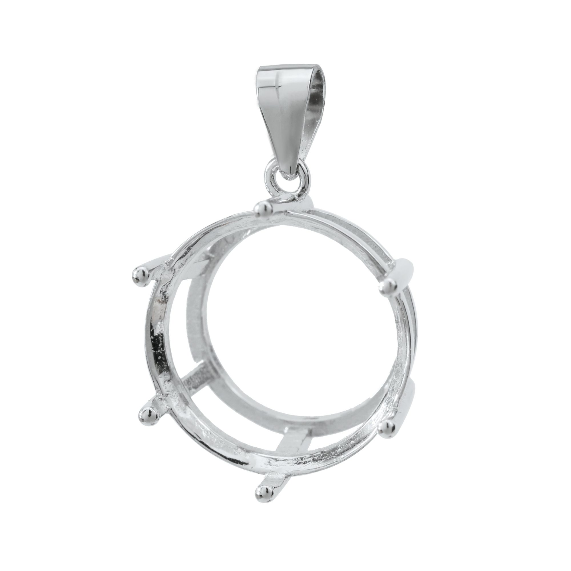 3-20MM Round 6 Prongs Pendant  - Bezels Set Pendant ulasan dan harga
