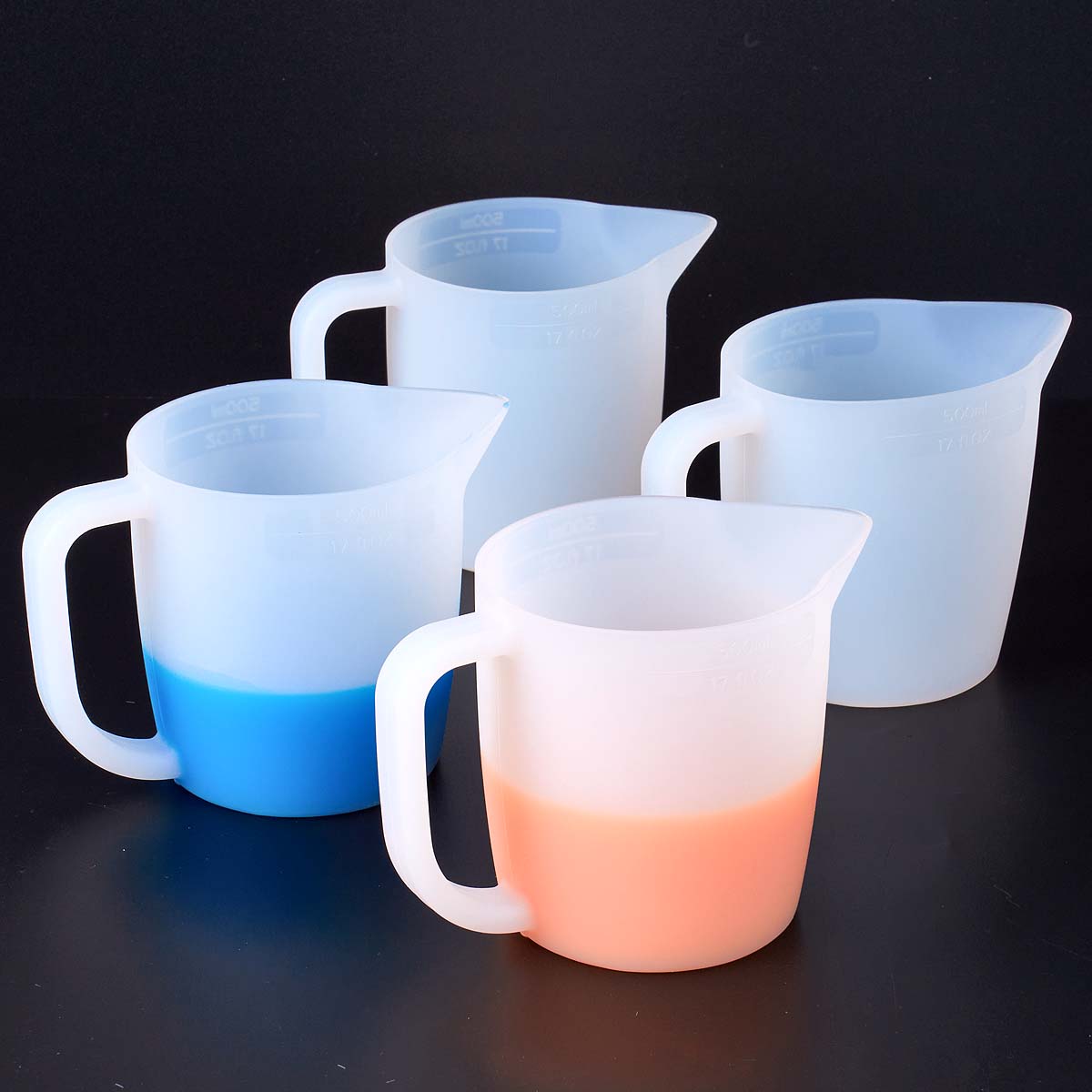 500ML Silicone Measuring Cup w - Mixing Cup Silicone ulasan dan harga