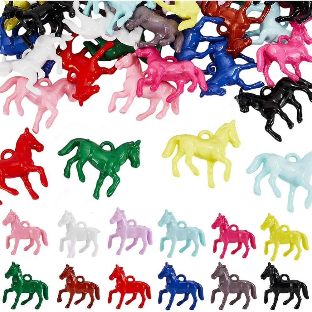 48pcs Opaque Acrylic Pendants  - Resin Craft Kit ulasan dan harga