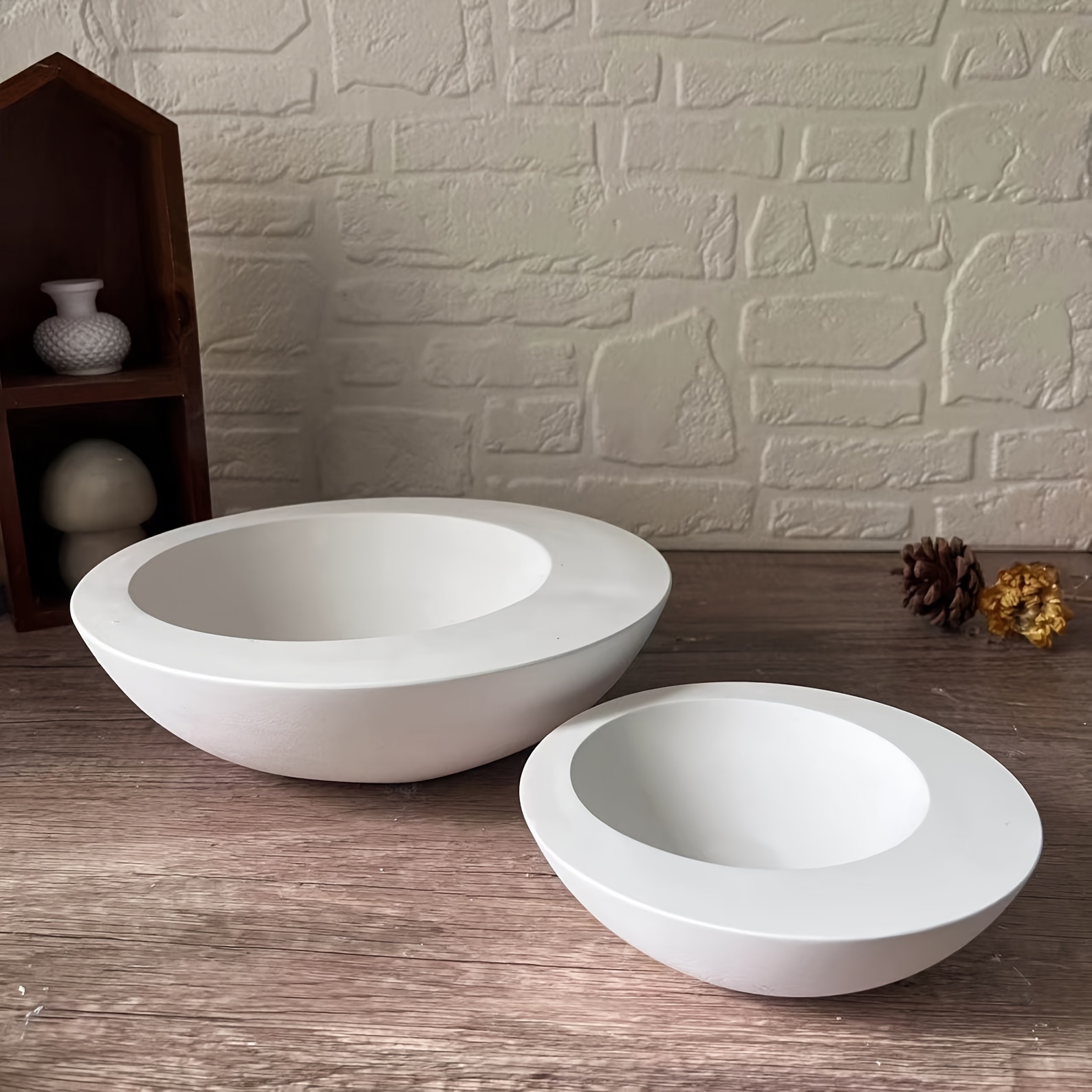 1pc Irregular Round Bowl-Shape - Coaster Mold Round ulasan dan harga