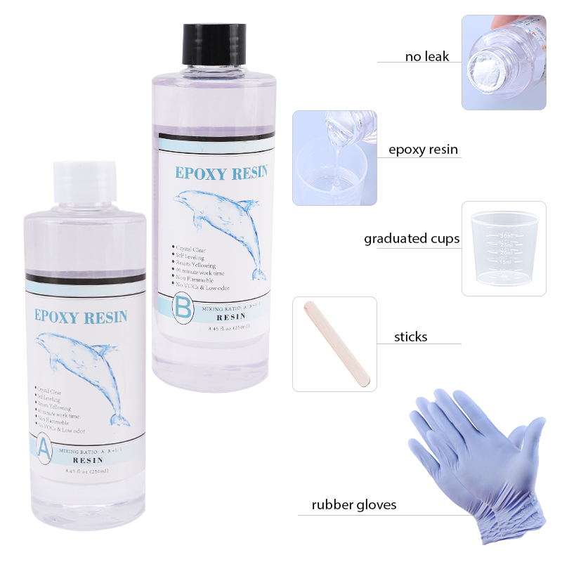 1:1 Clear Epoxy Resin Crystal  - Gold Foil Flakes ulasan dan harga