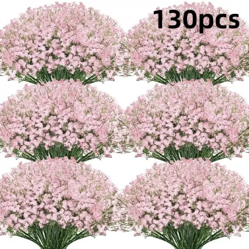 130-Stem Pink Gypsophila Artif - Dried Flower Bulk ulasan dan harga