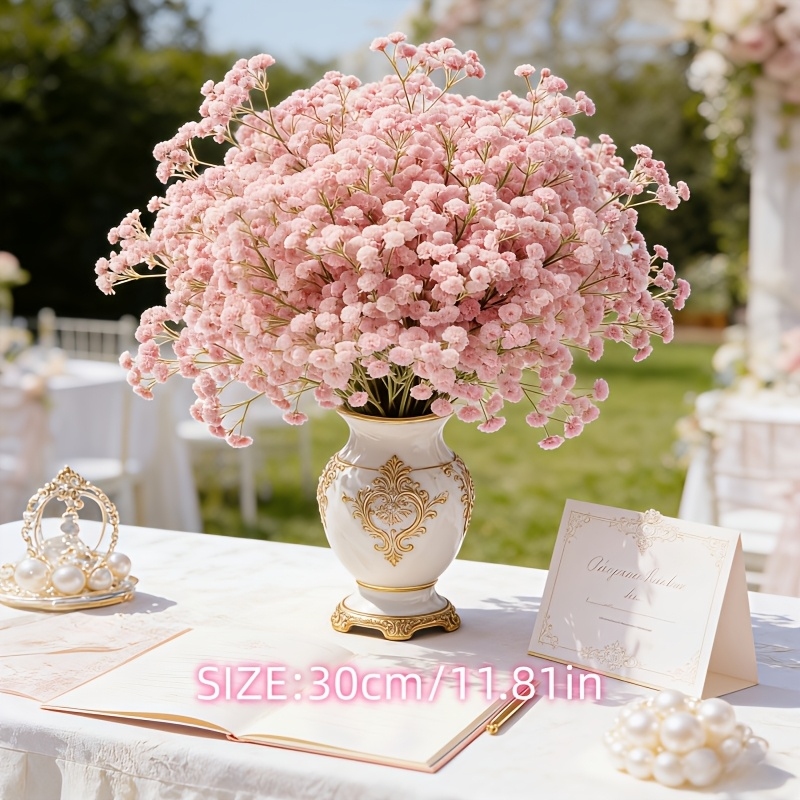 130-Stem Pink Gypsophila Artif - Dried Flower Bulk ulasan dan harga