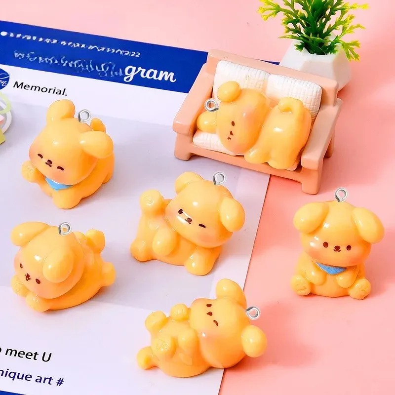 10Pcs Cute Cartoon Dog Acrylic - Resin Craft Projects ulasan dan harga